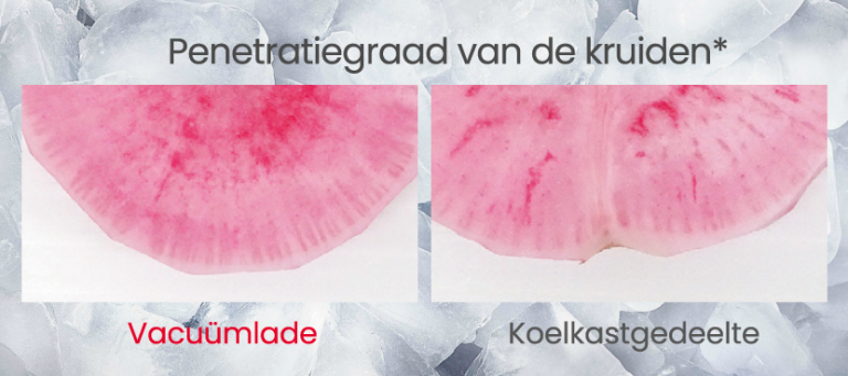 Kruiden en marinades opname in vacuümlade