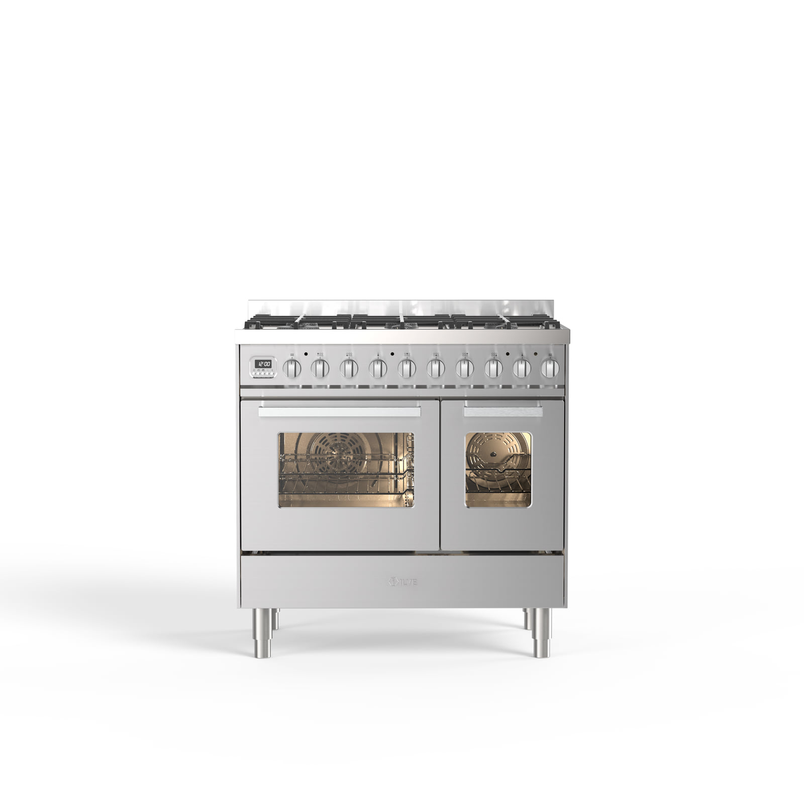 ILVE Pro Line fornuis met dubbele oven in rvs