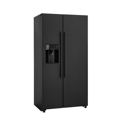 Kitchora SXS513HM 8BM vrijstaand in mat zwart