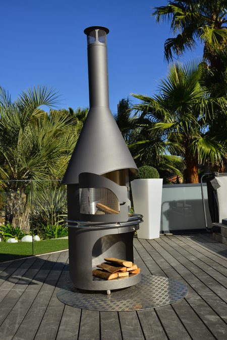 Passionsgrill Tuinhaard BBQ - RVS - SONSY XL - Ø95 x 250 cm