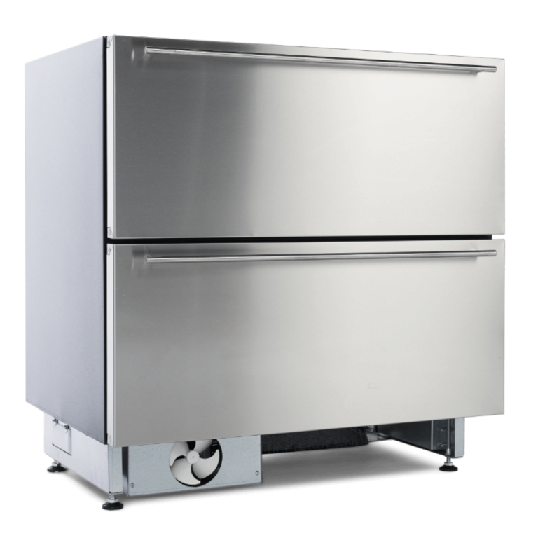 Ladekoelkast met rvs panelenkit