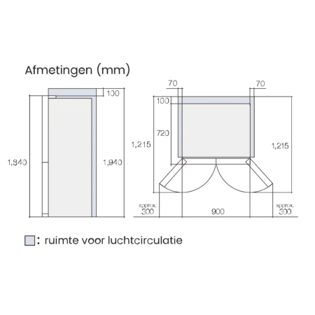 Hitachi R-WB640VRU0X(MGW) Amerikaanse Koelkast - Wit - Afbeelding 8