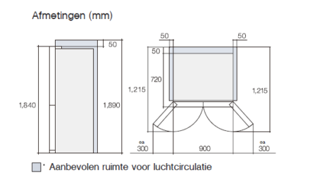 Hitachi R-WB640PRU1-1(GCK) Amerikaanse Koelkast - Zwart – Bild 6